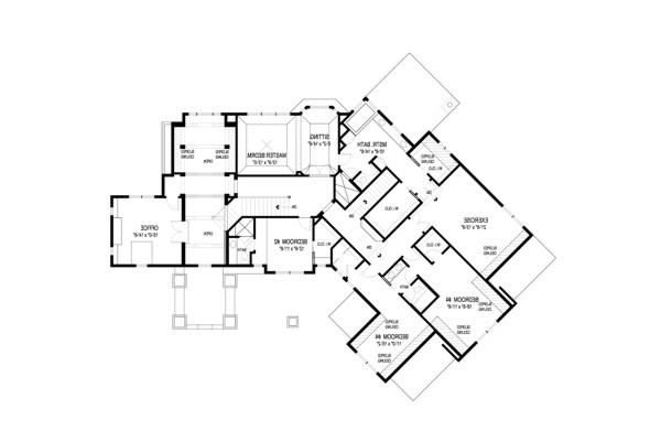 Upper Level Floorplan image of Bellingham House Plan